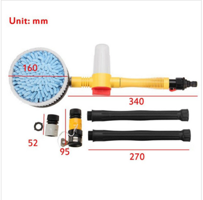 360° Rotary Car Wash Brush Kit