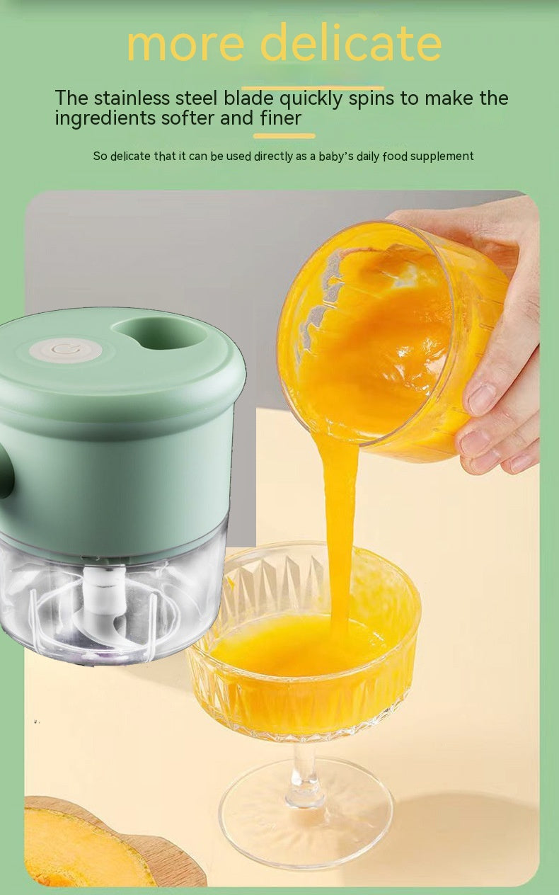 Multifunctional Electric Vegetable Cutter & Garlic Masher Set