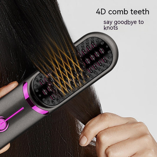 Wireless Straight Comb USB Charging Hairdressing Comb