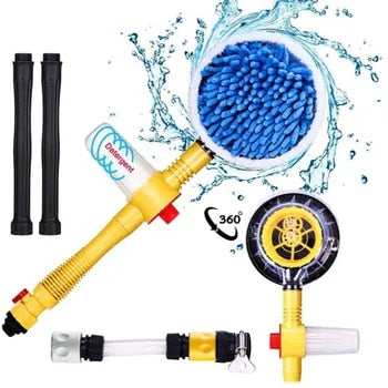 360° Rotary Car Wash Brush Kit