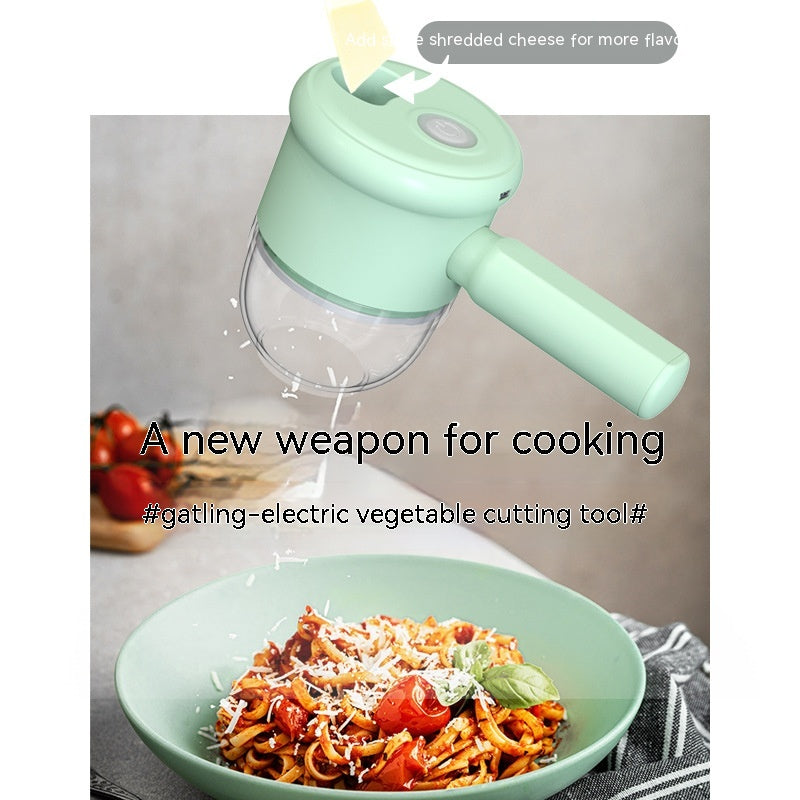 Multifunctional Electric Vegetable Cutter & Garlic Masher Set