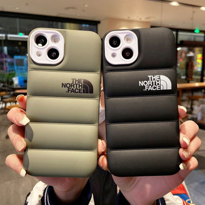 Winter down Jacket 3D the Puffer Soft Cloth Phone Case ,3D Cute Shockproof Cover Case for Iphone 14 Pro/ 14 Promax